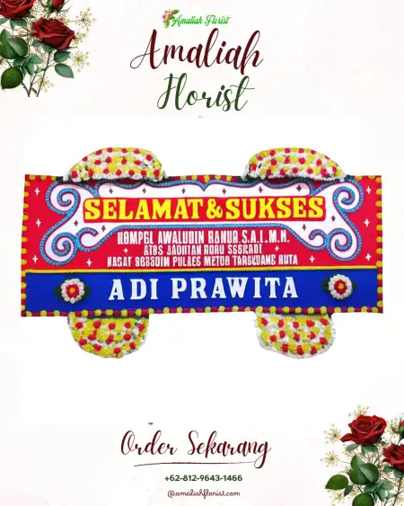 Papan Bunga Ucapan Selamat Slambrit